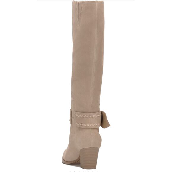 Lucky Brand Risvin Knee High Boot Smoke Grey Oil Suede size 10 - Picture 7 of 10